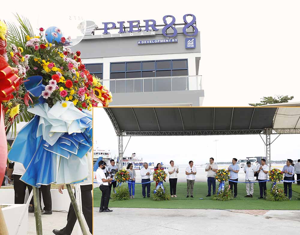 President Ferdinand R. Marcos Jr. and Vice President Sara Duterte attended the launch of the private sector-led Pier 88, a smart port system in Liloan, Cebu province on Saturday (May 27, 2023). The port is expected to accelerate economic activities and boost tourist arrivals in the four towns of Camotes Islands in Cebu's eastern seaboard. (PNA photos by Alfred Frias)